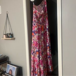 One Shoulder Floral Dress